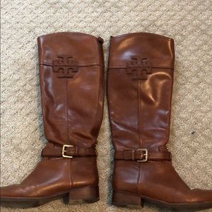 Tory Burch Leather Riding Boots